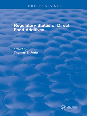 cover image of Regulatory Status of Direct Food Additives